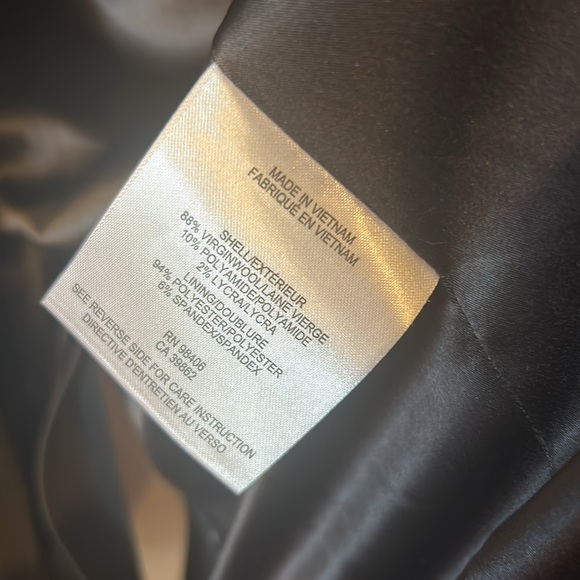 THEORY WOOL BLAZER BLACK SIZE 10 - Picture 3 of 6